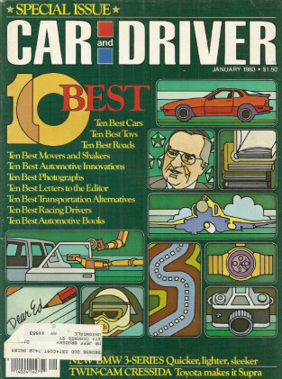 CAR & DRIVER 1983 JAN - BEST OF '82, BMW 3-SERIES